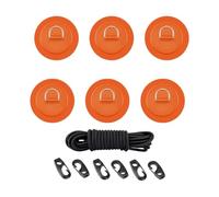 Anelli a D in acciaio inossidabile Cuscinetto in PVC Impermeabilizza Hardware Marino Anelli D Per Barche Gonfiabili Tavola da Surf Kayak Per Kayak Canoe Attrezzature