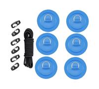 Anelli a D in acciaio inossidabile Pad in PVC Impermeabilizza Hardware Marino Anelli D Per Barche Gonfiabili Tavola da Surf Kayak Toppe in PVC Per Kayak Canoe Accessori