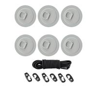 Anelli a D in acciaio inossidabile Pad in PVC Impermeabilizza Hardware Marino Anelli D Per Barche Gonfiabili Tavola da Surf Kayak Toppe in PVC Per Kayak Canoe Accessori