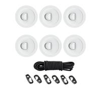 Anelli a D in acciaio inossidabile Pad in PVC Impermeabilizza Hardware Marino Anelli D Per Barche Gonfiabili Tavola da Surf Kayak Toppe in PVC Per Kayak Canoe Accessori