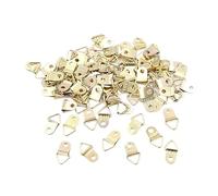 Anelli a D in filo metallico per cornici Ganci D-Lock Triangolo Dorato for Cornice Specchio Oro 10x20mm 10 O 100 Pz(100pcs)
