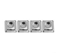 Anelli a D per montaggio a filo in acciaio inox, 4 pezzi, per barche, rimorchi e camion, ancoraggi per fissaggio a pavimento e hardware di fissaggio del carico forte