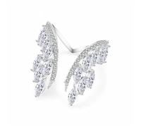 Anelli a Forma di Ala in Oro Rosa d'oro alla Moda per Le Donne personalità zirconi Anello Regolabile Gioielli da Sposa per Feste