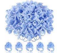 Anelli a forma di cuore per l estensione di ciglie - Porta colla per ciglie 50/100/200/300 pz, Coppetta per ventaglio di volume per forniture di estensione di ciglie ABS