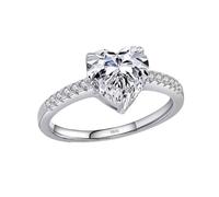 Anelli a forma di cuore, unisex, gioielli geometrici, per matrimonio, fidanzamento, donna, regalo per donne, Misura unica, come descritto, come descritto