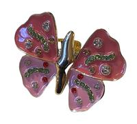 Anelli a forma di farfalla con strass che gocciola olio anelli animali accessorio per gioielli vintage amorevoli alla moda fatti a mano, Misura unica, come descritto, come descritto