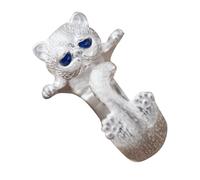 Anelli a forma di gatto da donna, anelli aperti regolabili con simpatici animali, in lega di stile giapponese, affascinanti, perfetti per l'uso quotidiano, viaggi, matrimoni, per gli amanti