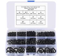 Anelli a molla, 1000 pezzi, rondelle a forma di spirale, set di anelli di bloccaggio per rondelle, DIN 127, forma B, in acciaio inox V2A, M2/M2.5/M3/M4/M5/M6/M8/M10/M12, colore nero