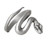 Anelli a serpente semplici - Anello a serpente avvolgente in acciaio inossidabile, Anello vintage anno 2025 del serpente, Anello tradizionale per l'anno del serpente, Gioielli animali serpente punk, A