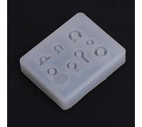 Anelli a sfera Orecchini Stampo decorativo in silicone Stampo in silicone epossidico Handmade Stampi in resina epossidica Realizzazione stampi in silicone per sottobicchieri resina