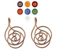 Anelli a spirale energetici in rame per la mano, concentrati sui chakra, flusso di energia e pratica dei cristalli, regalo per la festa della mamma o gioiello curativo per le donne, Rame, Nessuna