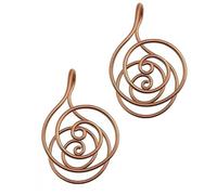 Anelli A Spirale in Rame Per La Meditazione, Anelli A Spirale Energetici, Bracciali in Rame Fatti A Mano Per Lavori Con I Cristalli, Manifestazione, Bilanciamento Dei (2* anelli)