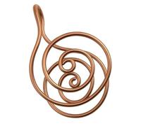 Anelli a spirale in rame, realizzati a mano Reiki in rame per meditazione ed energia, spirale in rame regolabile per consapevolezza, per donne e uomini guaritori e pratica spirituale, Rame, No