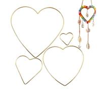 Anelli acchiappasogni - 4 ciondoli a stella a cinque punte, acchiappasogni di pentagramma, cerchi metallici, per matrimonio, festa, casa, esterno, progetto artistico, corona per adulti
