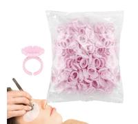 Anelli adesivi per ciglia - Blossom Cups, Salon Fanning - Kit organizzatore usa e getta, 100 pezzi, per l'applicazione di n, Eyelash - Extension