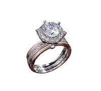 Anelli Al Naso Orecchini a perno Rame Ragazza da viaggio alla moda A Doppio Anello (Multicolor, 7)