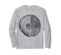 Anelli Albero E Stampa Dita Maglia a Manica