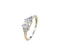 Anelli Anelli in oro rosso argento anelli impilabili da uomo per donne anelli d'amore placcati oro anelli di ritorno, 10, Metallo, Non pietra preziosa