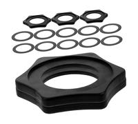 Anelli Antirollio per Microfono senza Fili, 5 Set Neri | Silicone e Ferro, per Canto in Famiglia e Spettacoli Sul Palco, Accessorio Compatto e Semplice da Usare