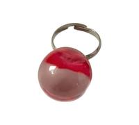 Anelli aperti alla moda con sfera di cristallo con giocoso tono caramella accessori per le dita per abiti casual o formali gioielli dopamina anelli di sfera di trasparenza colore caramella