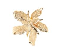 Anelli aperti con fiore geometrico gioielli a mano moda dito lega texture adatto per gli appassionati di moda presente lega dichiarazione donne, One Size, come descritto, come descritto