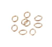 Anelli aperti in acciaio inossidabile, Confezione Da 300 Anelli for Salto In Ferro Multicolori 3x4mm A 5x7mm for La Creazione Di Gioielli Fai Te(Color 4,5x6mm)