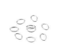 Anelli aperti in acciaio inossidabile, Confezione Da 300 Anelli for Salto In Ferro Multicolori 3x4mm A 5x7mm for La Creazione Di Gioielli Fai Te(Color 6,3x4mm)