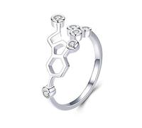 Anelli aperti per donne, ad anello regolabile Fashioni 925 Sterling Silver RETRO RETRO RETRABLE RAGGIO RAMITI RAGAZZI RAMMATICHE PER GIURNA Coppia di donne Couple fidanzamento Eternità Eternità Gift