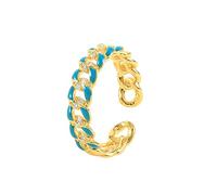 Anelli aperti regolabili Eleganti anelli di nozze vintage per donne con zirconia cubica a forma rotonda bianca S925 Sterling regolabile