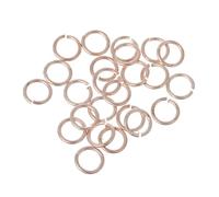 Anelli aperti rotondi color oro rosa, diametro 6 mm (2/8""""), 300 pezzi