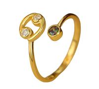 Anelli Argento Donna 925 Anello Regolabile Con 12 Costellazioni Dello Zodiaco Della Vergine Oroscopo Fede Nuziale In Zircone Cubico Gioiello Astrologico Regalo Per Donna Anello In Argento O Placcato