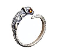 Anelli Argento Donna Anelli Camaleonte Per Uomo E Donna In Argento Vintage A Forma Di Animale,Con Fascia Per Il Pollice,Promessa Di Eternità,Promessa Di Anniversario,Fascia Punk Rock,Regalo Di Gioie