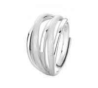 Anelli Argento Donna Anelli Per Il Pollice In Argento Per Donne,Larghi,Avvolgenti,Con Fascia Intrecciata Infinity,Placcati In Platino E Oro,Regolabili,Impilabili,Con Fascia Per Il Pollice,Gioielli Da