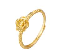 Anelli Argento Donna Regolabili Anelli A Forma Di Rosa In Argento Per Donna,Regolabili,Con Fascia Per Il Pollice,Delicati Anelli Dell'Eternità In Oro Con Zirconi Cubici,Per Promessa Di Anniversario,