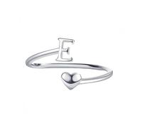 Anelli Argento Donna Regolabili Anello In Argento Con Lettera Iniziale Az Per Donna E Uomo,Regolabile,A Forma Di Cuore,Impilabile,Con Fascia Per Il Pollice,Alla Moda,Lucido,Per Fidanzamento E Promess