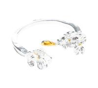 Anelli bianchi piccoli fiori eleganti a forma di fiore aperti anelli regolabili avvolgenti bande per le dita gioielli per la festa delle donne accessorio versatile moda adorment, come descritto