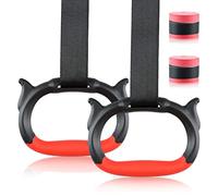 Anelli Calisthenics Anelli Ginnastica per Bambini con Regolabili Lunghi Cinghie e 2 Cinghie antiscivolo per Suspension Training Trazioni Attrezzature per della Forza per Esercizi, Carico Massimo 300kg