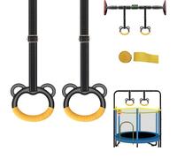 Anelli Calisthenics Anello da palestra con cinghie regolabili, fibbie, anelli da ginnastica for interni, antiscivolo, carico massimo 200 kg, anelli for esercizi(Belt Length 2M)