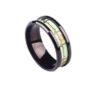 Anelli Che Si Illuminano Al Buio Anello Luminoso Punk Per Uomini E Donne Anello Con Battito Cardiaco In Rilievo Creativo Gioielli Per Feste Di Anniversario Di Halloween Regalo Che Emette Luce,Fot