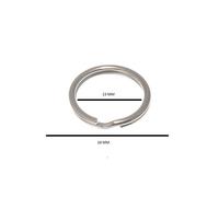 Anelli Chiave Divisi 16Mm 5/8 Pollici In Acciaio Nichelato Confezione Da 25