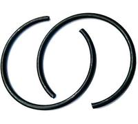 anelli circolari, anelli di metallo, Round Snap Rings Pack Of 2 Spring Steel Wire Diameter 5.0mm Shaft OD 64-350mm(5x100x15)