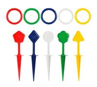 Anelli colorati che lanciano gioco, giocattolo anelli da lancio in spiaggia - Gioco colorato di anelli di lancio corrispondente,Sviluppa il giocattolo di interazione genitore-bambino coordinamento per
