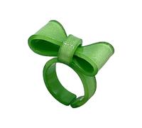 Anelli colorati in resina Anelli in resina Acrilico Carino Acrilico Stacking Estetica Bowknot Finger Bow Bow per le donne, Misura unica, come descritto, come descritto