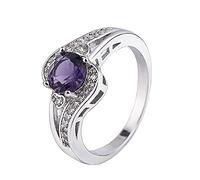 Anelli compatibili con Fare Set Resina Semplice Anello Rotondo Pietra Cinghia Lungo Senza Anelli, Taglia unica, Rame, Non pietra preziosa