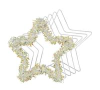 Anelli con ghirlanda di stelle in metallo - Cornice a cinque punte da 5 pezzi da 20 cm, set di cerchi per acchiappasogni fai da te, elegante decorazione stagionale per matrimoni, feste | Decorazioni a