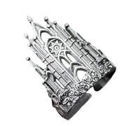 Anelli con motivo a croci, eleganti anelli in lega con design a croce cava per gli amanti della moda gioielli retrò, Misura unica, come descritto, come descritto