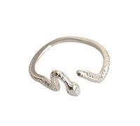 Anelli con pietre preziose occhio di gatto, in lega bicolore, impilabili, minimalisti, accessori per le dita, per donne, anelli a stella, One Size, come descritto, come descritto