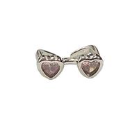 Anelli Coppia Anelli Occhiali da sole Design High End Light Style Fashion, 1.7cm, Metallo