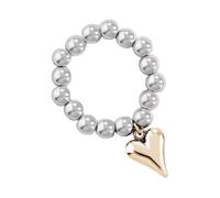 Anelli creativi geometrici a forma di cuore, regolabili, in acciaio inox, per appassionati di moda e stili unici, accessori da donna alla moda, One Size, come descritto, come descritto