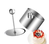 Anelli da Dessert - Set di Coppapasta Tagliapasta Anello con Coperchio - Coppa Pasta Rotondo Anelli Stampo | Adatto A Torte Insalate Mousse al Cioccolato Tiramisù